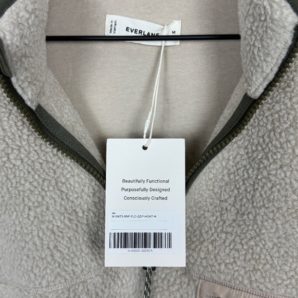 EVERLANE The Teddy Quarter-Zip Fleece - Picture 3 of 13